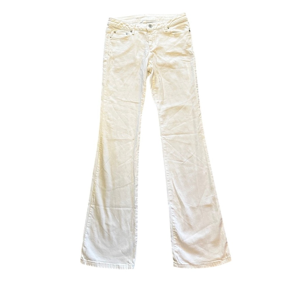 Michael Kors Womens White Flare Leg Denim Jeans Size‎ 4